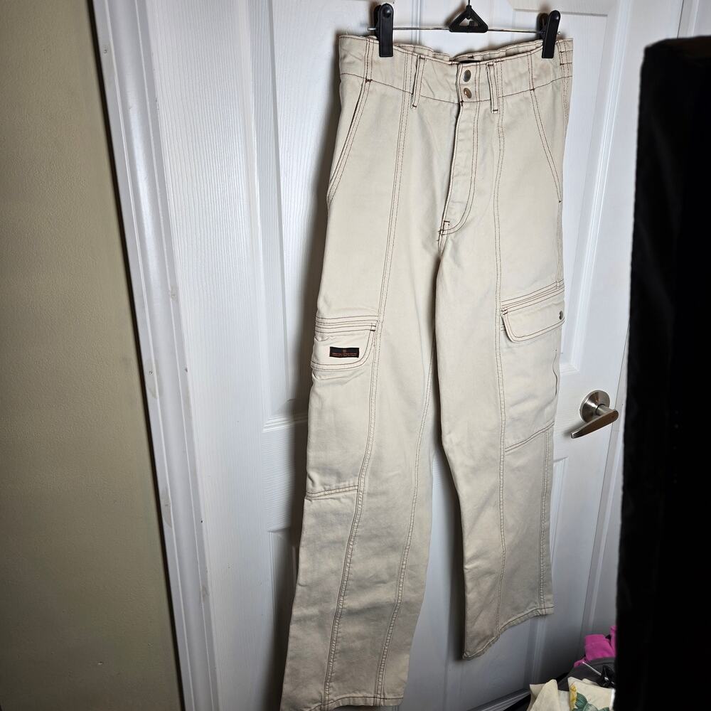BDG Urban Outfitters Cream Canvas Cargo Pants - Size 26 (EUC)